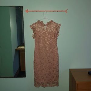 Pale Pink Lace Dress